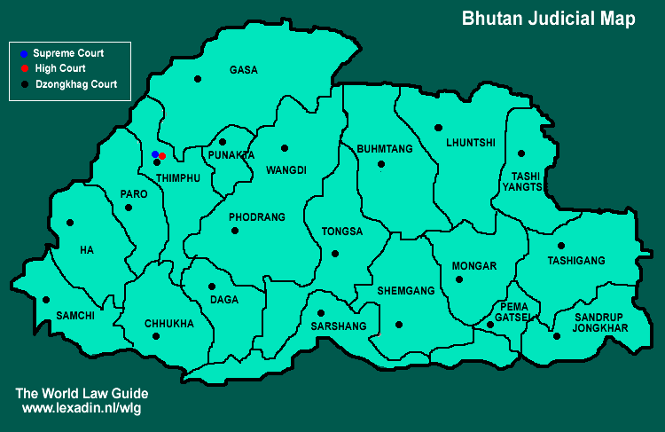 bhutan’s map